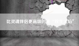 比灵魂伴侣更高级的是“双生火焰”