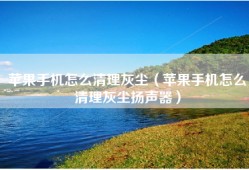 苹果手机怎么清理灰尘（苹果手机怎么清理灰尘扬声器）