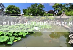 查手机出厂日期（怎样检查手机出厂日期）