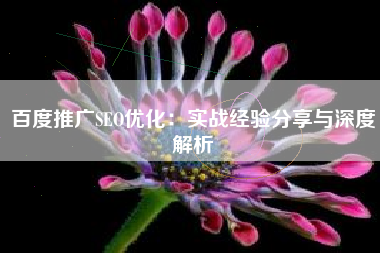 百度推广SEO优化：实战经验分享与深度解析