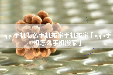 oppo手机怎么手机搬家手机搬家「oppo手机怎么手机搬家」