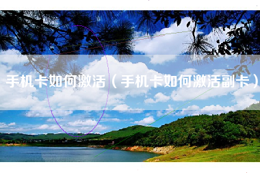 手机卡如何激活（手机卡如何激活副卡）